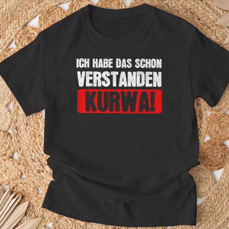 Kurwa Poland Polska T-Shirt Geschenke für alte Männer