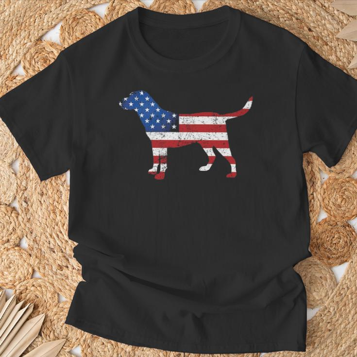 Labrador 4Th Of July Patriotic American Usa Flag Lab Lover T-Shirt Gifts for Old Men