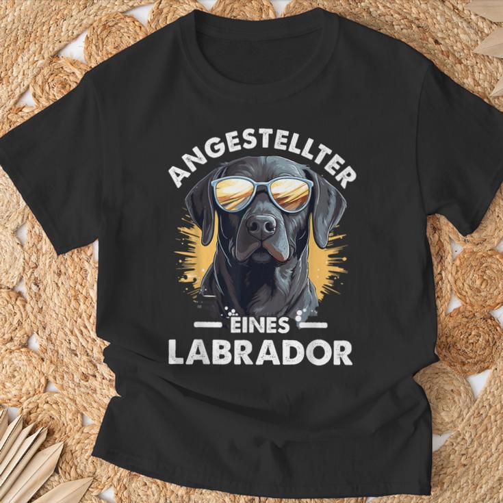 Labrador Employee Slogan Dog T-Shirt Geschenke für alte Männer