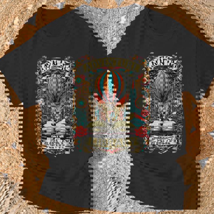 L'aventure Commence Àotre Bibliothèque En Lisant Des Montgolfières 2024 T-Shirt Cadeaux pour les vieillards