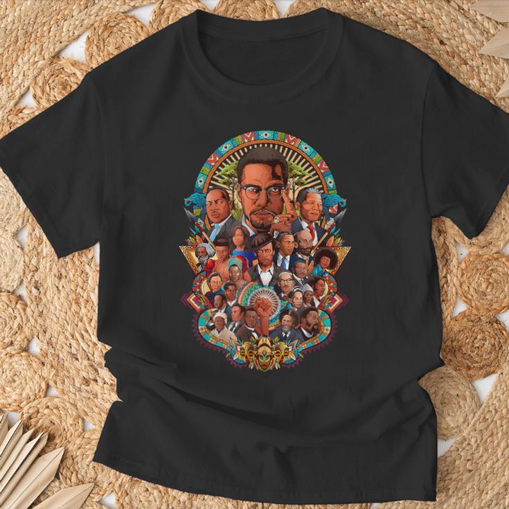 Leaders Collage Inspirational Black History African Pride T-Shirt Gifts for Old Men