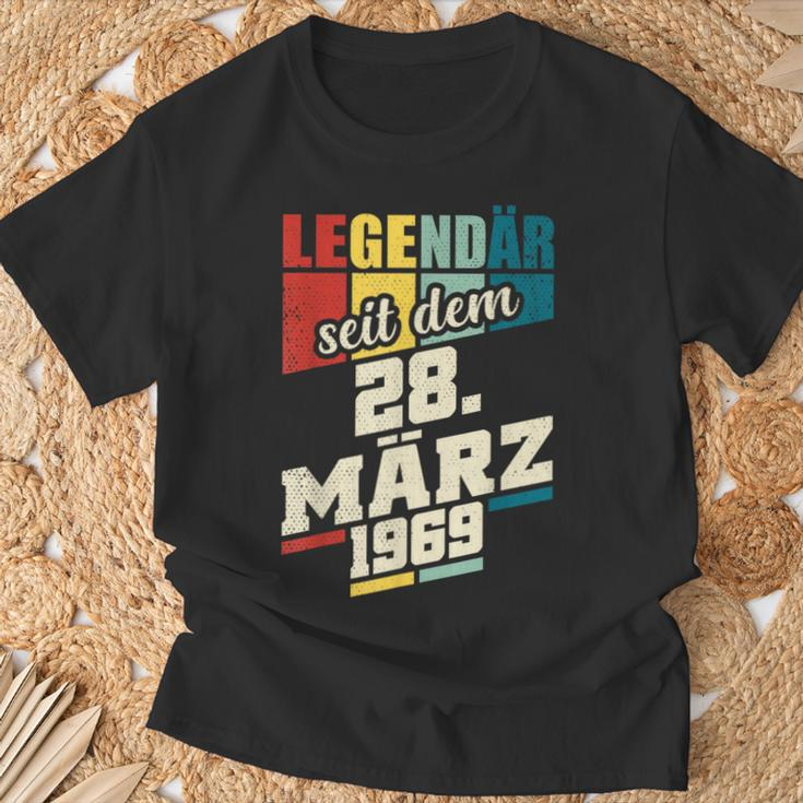 Legendär Seit 28 März 1969 Geburtstag Am 2831969 T-Shirt Geschenke für alte Männer