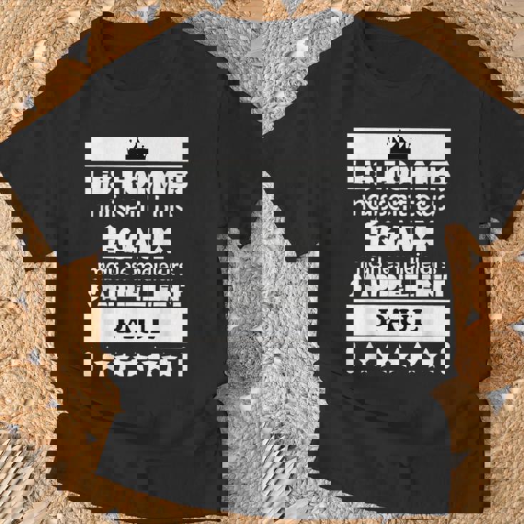 Les Hommes Nait Tous Égaux Mais Les Meilleur Paul T-Shirt Gifts for Old Men