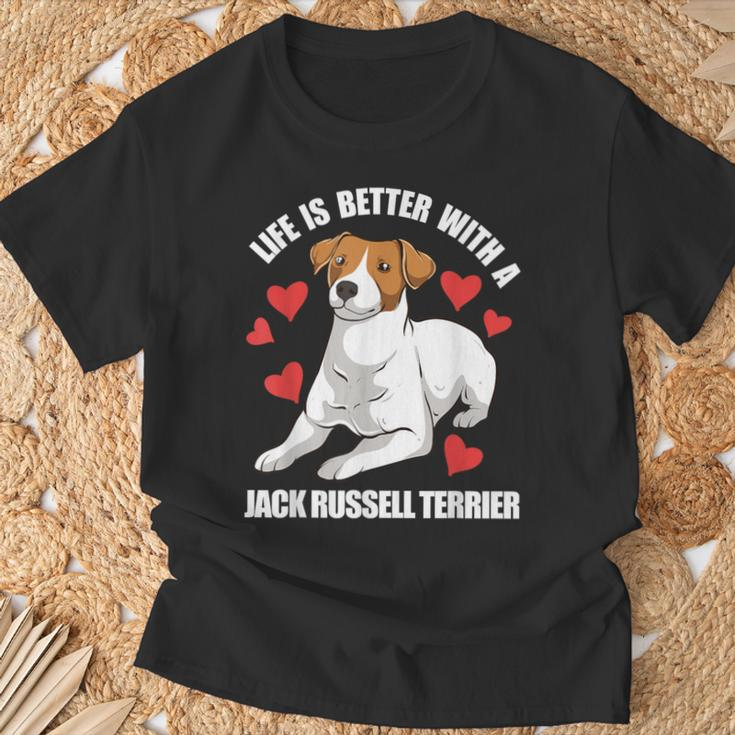 Life Is Better With A Jack Russell Terrier T-Shirt Gifts for Old Men