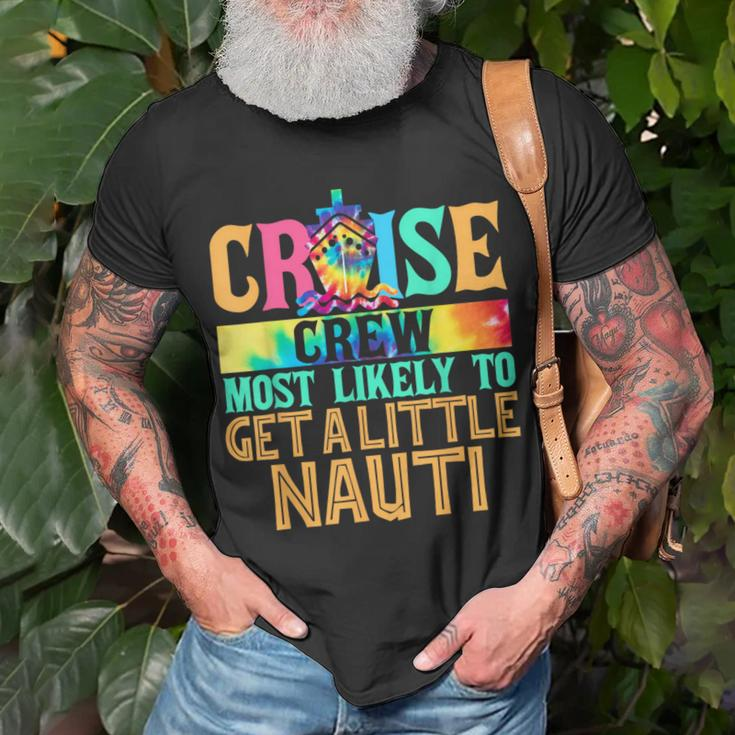 Most Likely To Get A Little Nauti Family Cruise Trip T-Shirt Gifts for Old Men
