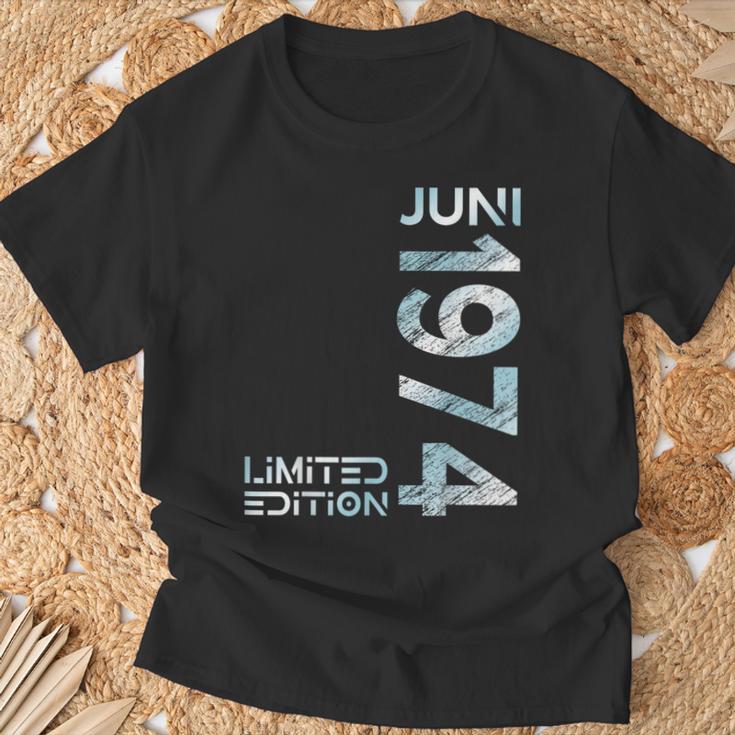 Limited Edition Juni 1974 Mann Frau 50 Geburtstag T-Shirt Geschenke für alte Männer