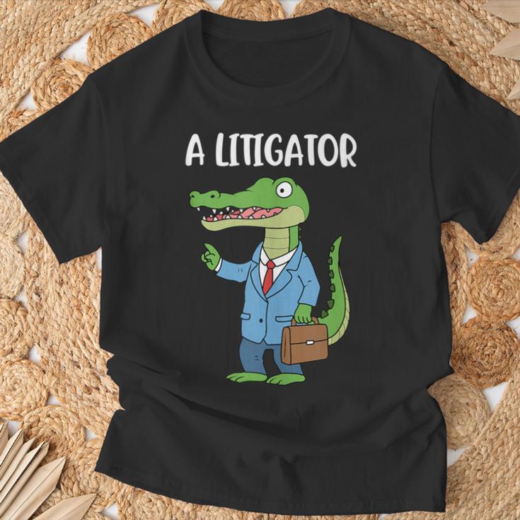 A Litigator T-Shirt Gifts for Old Men