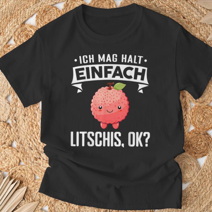 Litschi Ich Mag Halt Einfach Litschis T-Shirt Geschenke für alte Männer