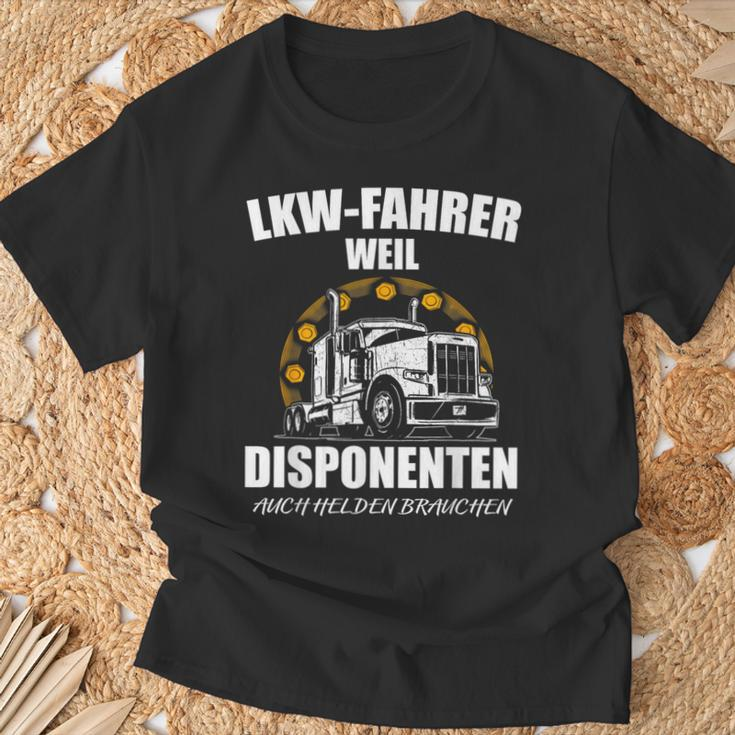 Lkw-Fahrer T-Shirt Weil Disponenten Auch Helden Brauchen, Berufsshirt Geschenke für alte Männer