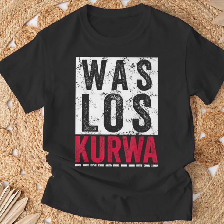 Was Los Kurwa Polska Kurwa Für Stolze Poland T-Shirt Geschenke für alte Männer