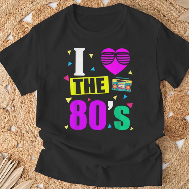 I Love 80'S 80S Retro Motto T-Shirt Geschenke für alte Männer