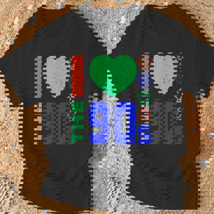 I Love The 90'S Fiesta De Los 90 De Estilo Retro Camiseta unisex Regalos para ancianos