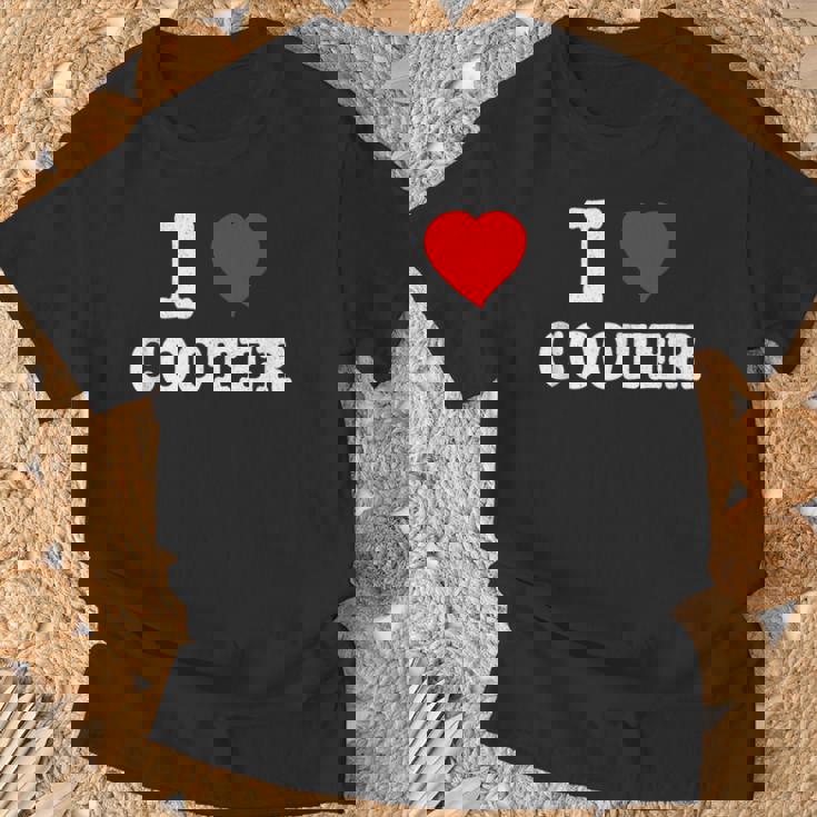 I Love Cooter Heart Cooter Lover T-Shirt Gifts for Old Men