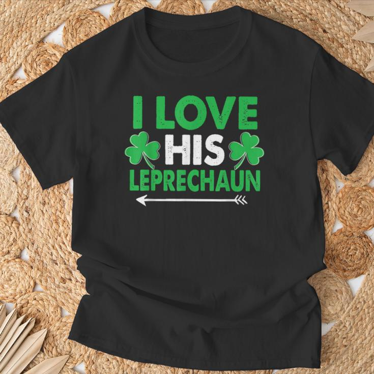 I Love His Leprechaun- St Patrick's Day Couples T-Shirt Gifts for Old Men