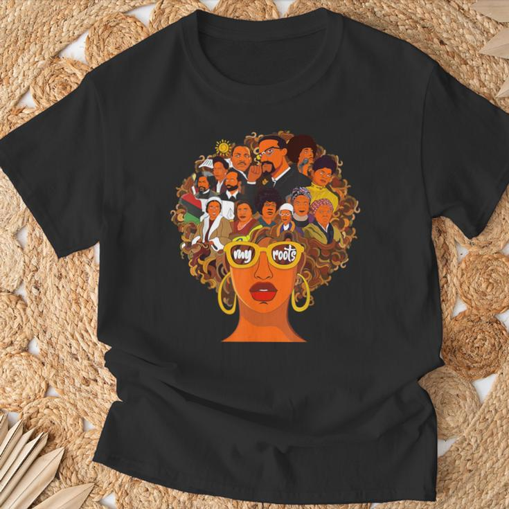I Love My Roots Back Powerful Black History Month Dna Pride T-Shirt Gifts for Old Men