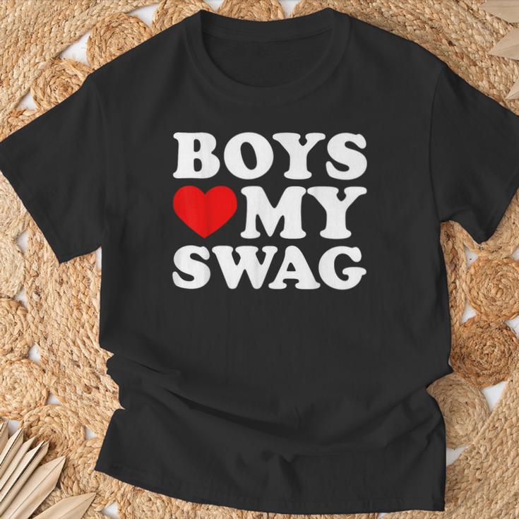 Love My Swag Boys Heart Hip HopT-Shirt Geschenke für alte Männer