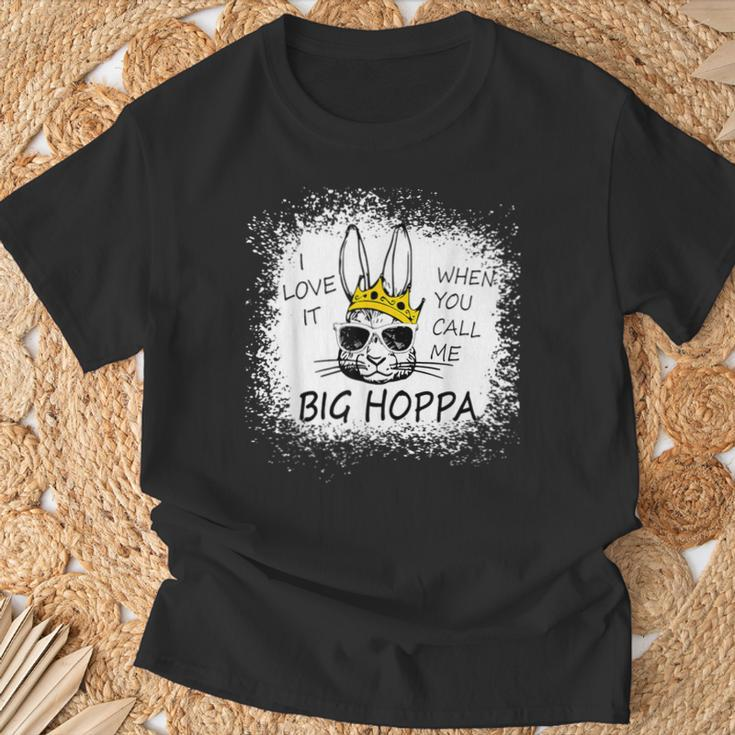 I Love It When You Call Me Big Hoppa Easter Sunglasses Bunn T-Shirt Gifts for Old Men