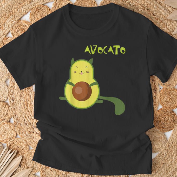 Lustiges Avocato-Katzen T-Shirt, Wortspiel Design Geschenke für alte Männer