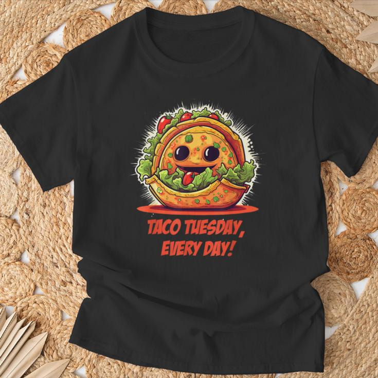 Lustiges Taco T-Shirt, Taco Tuesday Motiv - Schwarz Geschenke für alte Männer