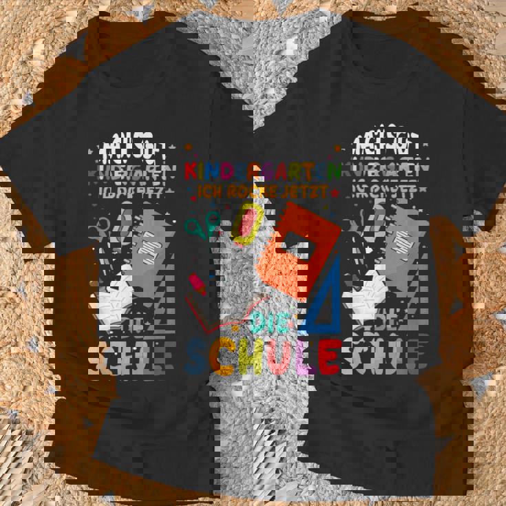 Machs Gut Kindergarten Ich Rocke Jetzt Die Schule T-Shirt Geschenke für alte Männer
