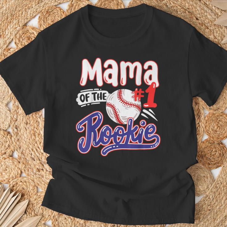 Mama Of Rookie 1St Baseball Birthday Party Theme Matching T-Shirt Gifts for Old Men