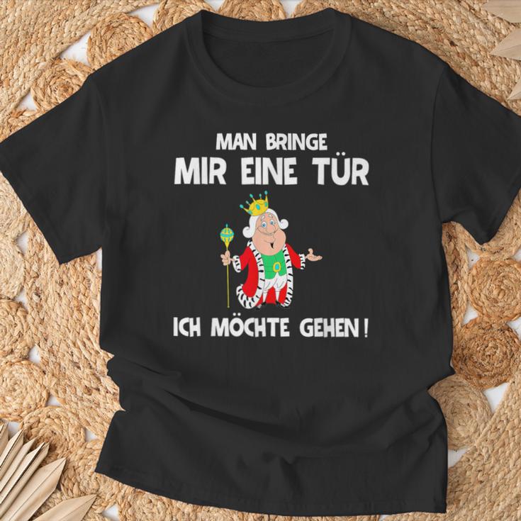 Man Bringe Mir Eine Tür Ich Möchte Gehen T-Shirt Geschenke für alte Männer