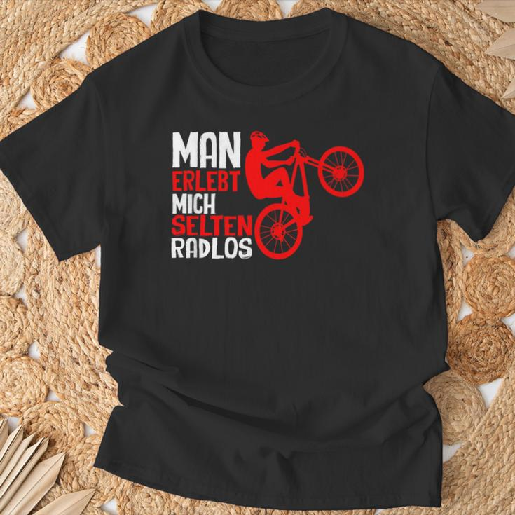 Man Erlebt Mich Selten Radlos Cycling Bicycle Cyclist T-Shirt Geschenke für alte Männer