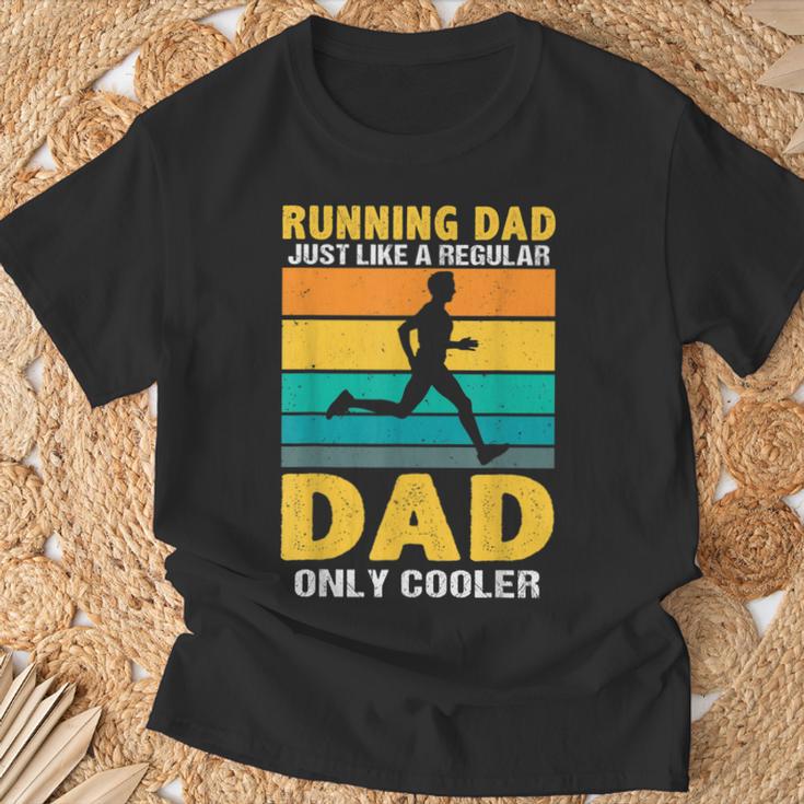 Marathon Run Papa Marathon Runner T-Shirt Geschenke für alte Männer