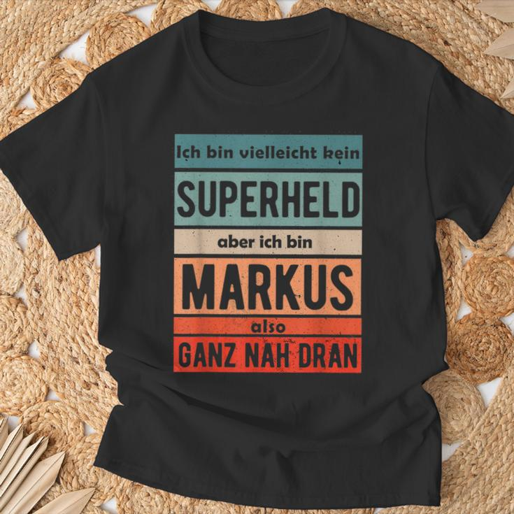 Markus First Name Lettering Boys T-Shirt Geschenke für alte Männer
