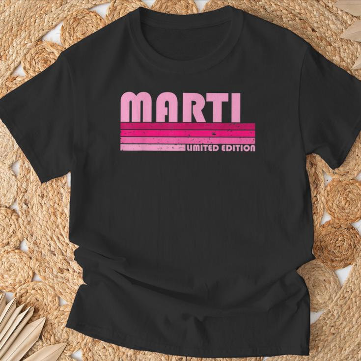 Marti Name Personalized Retro Vintage 80S 90S Birthday T-Shirt Gifts for Old Men