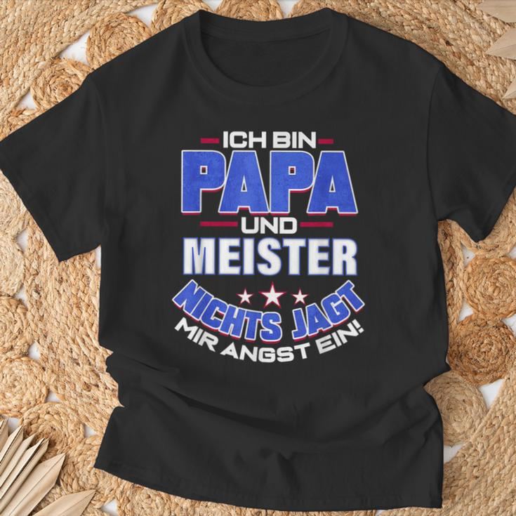 Master Graduation Dad Master Letter Meistertestung T-Shirt Geschenke für alte Männer