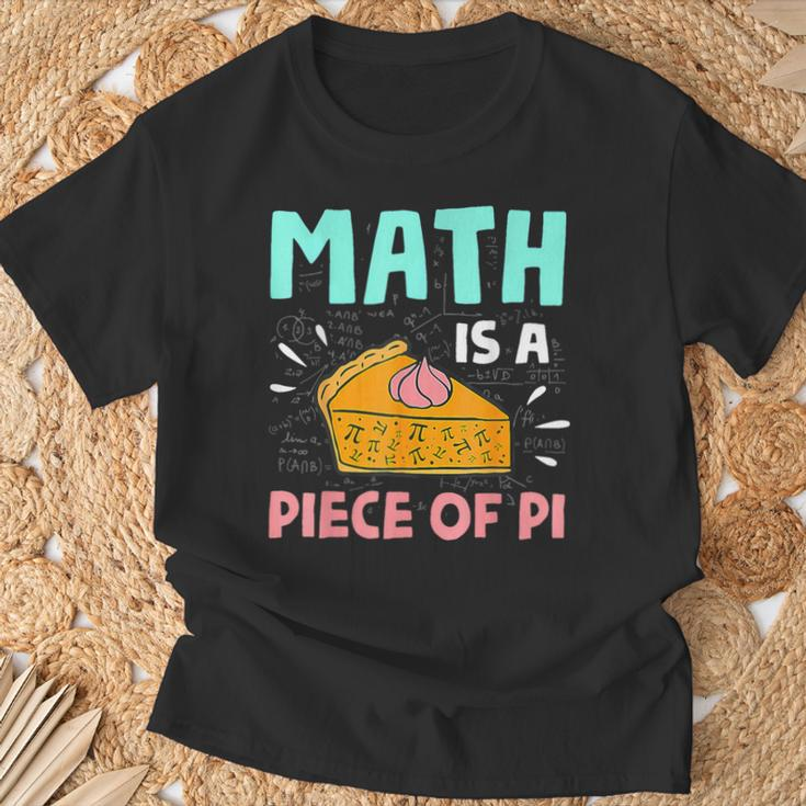 Math Is A Piece Of Pie Pi Day Math Lover T-Shirt Gifts for Old Men