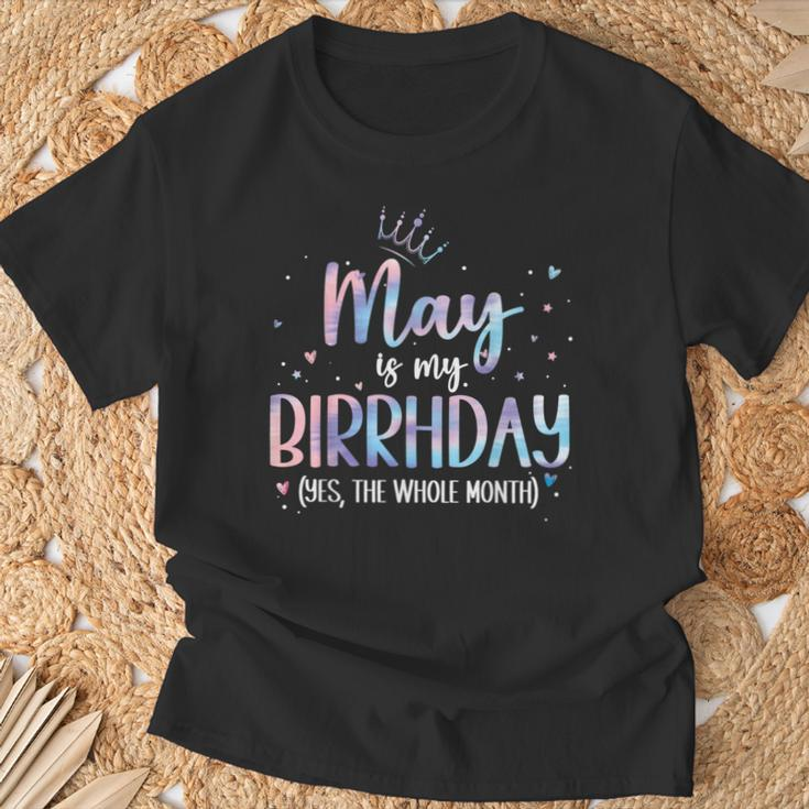 May Is My Birthday Yes The Whole Month Birthday Party T-Shirt Gifts for Old Men