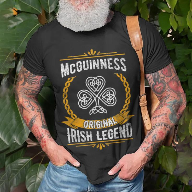 Mcguinness Irish Name Vintage Ireland Family Surname T-Shirt Gifts for Old Men