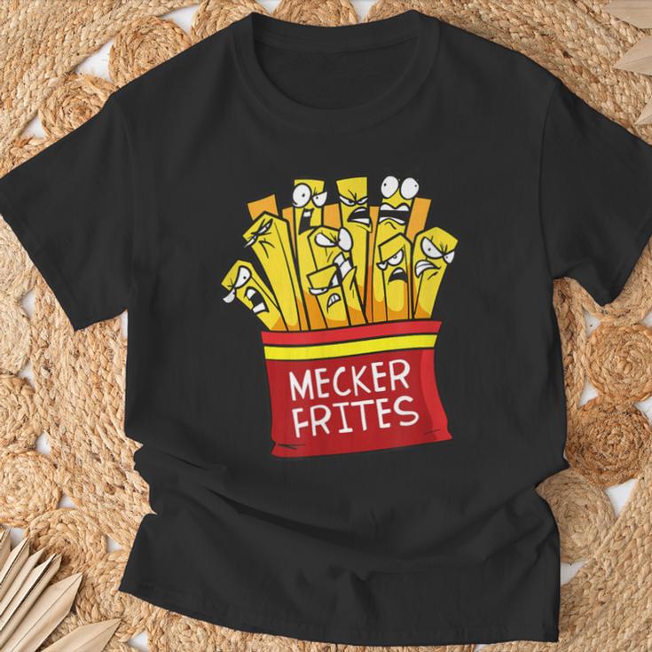 Mecker Frites Meckerfritze Scolding Fries T-Shirt Geschenke für alte Männer