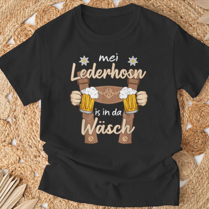 Mei Lederhosn Is In D Wäsch Oktoberfest Costume Replacement S T-Shirt Geschenke für alte Männer