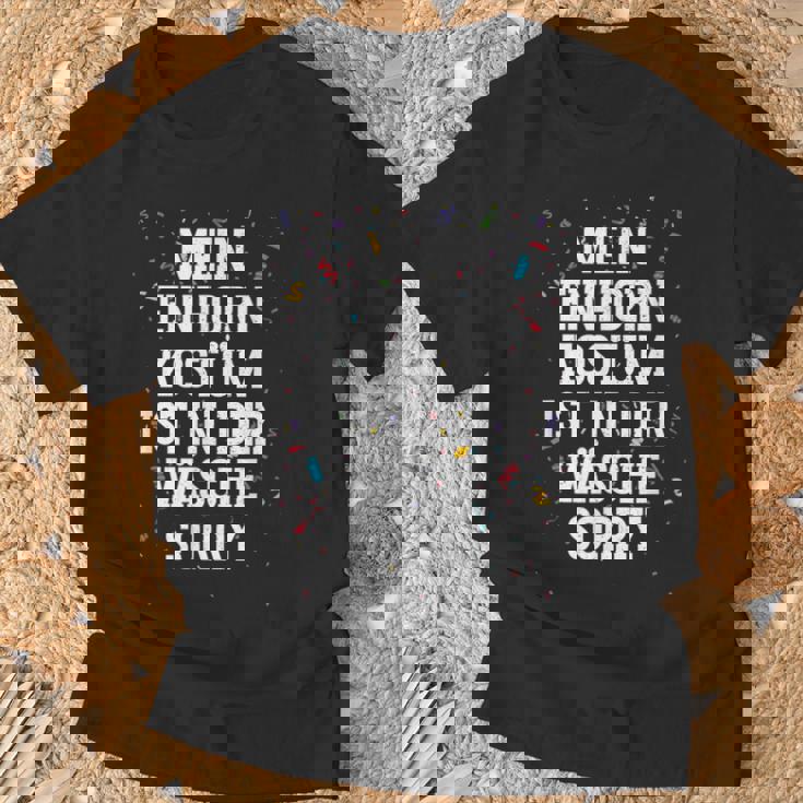 Mein Einhorn Kostüm Ist In Der Wäsche Sorry Carnival T-Shirt Geschenke für alte Männer