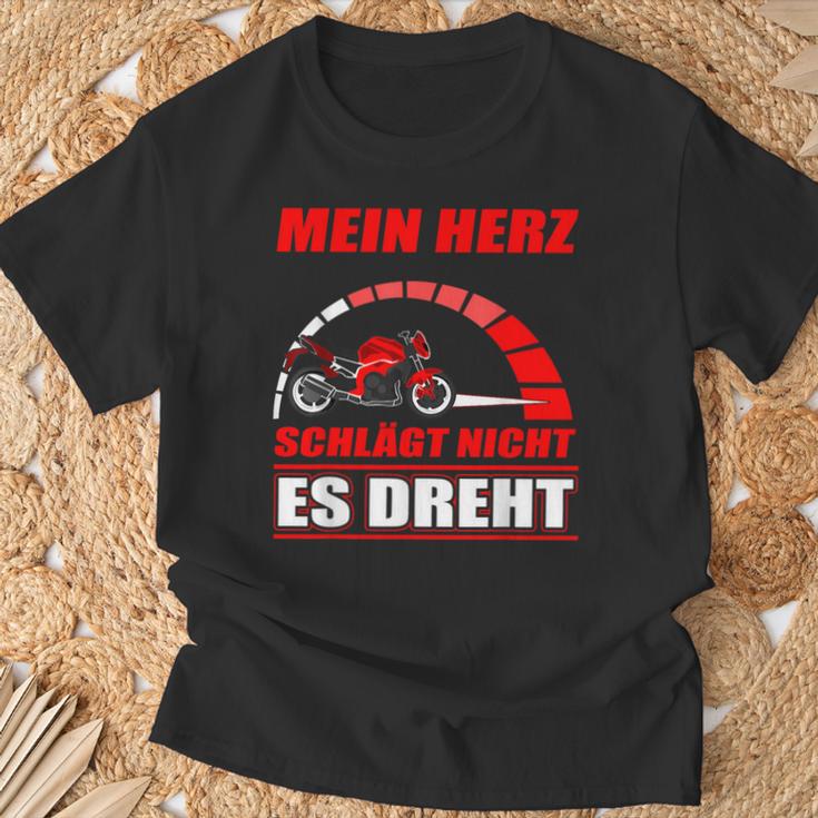 Mein Herz Schlägt Nicht Es Dreh- Motorcycle Biker T-Shirt Geschenke für alte Männer