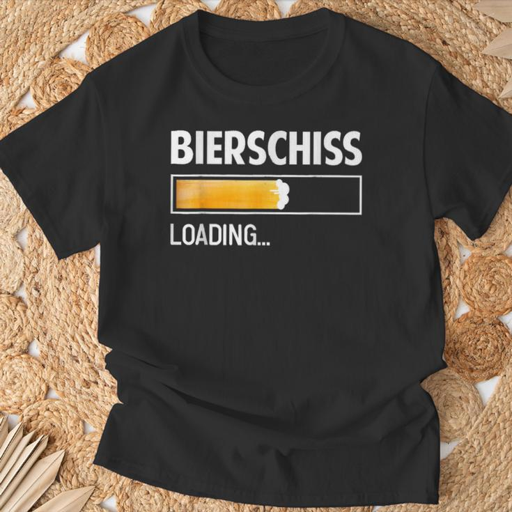 Men's Bierschiss Saufen Bier Malle Witz Saying Black T-Shirt Geschenke für alte Männer