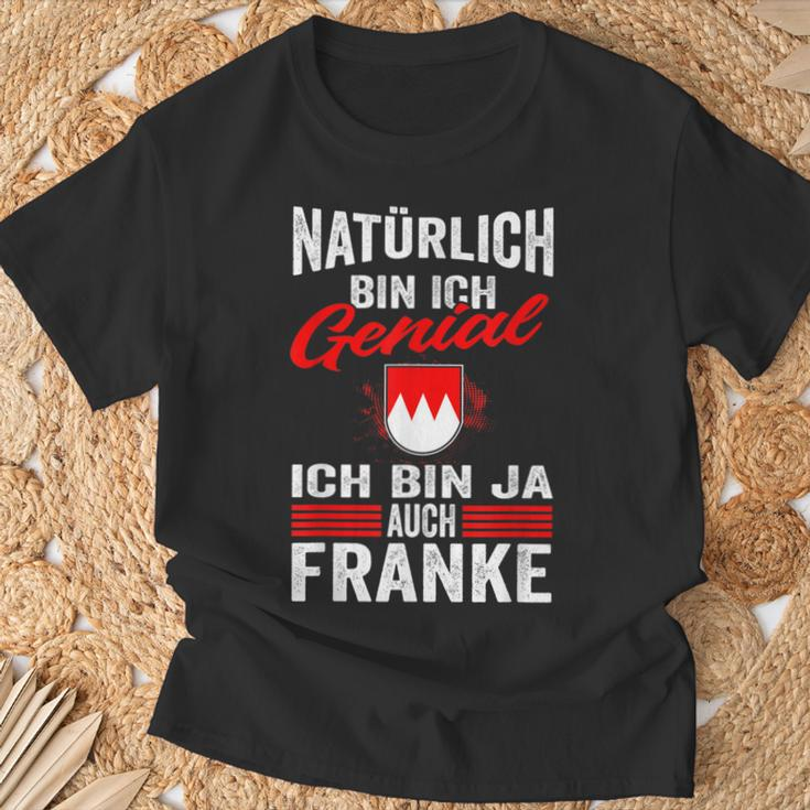 Men's Franke Franken Coat Of Arms Franke Middle Franken T-Shirt Geschenke für alte Männer