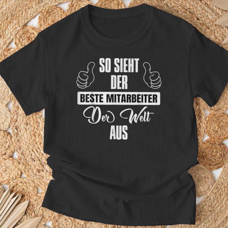 Men's So Sieht Der Beste Mitaraufiter Der Welt Aus So Sieht Der Beste Mitaiter Der Weltaus German Language T-Shirt Geschenke für alte Männer