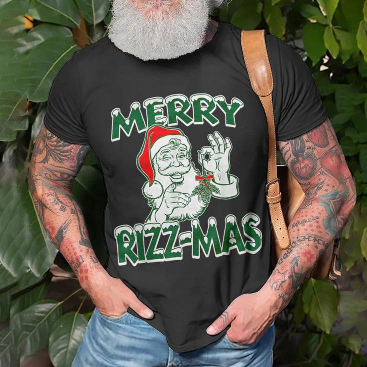 Merry Rizz-Mas T-Shirt Gifts for Old Men