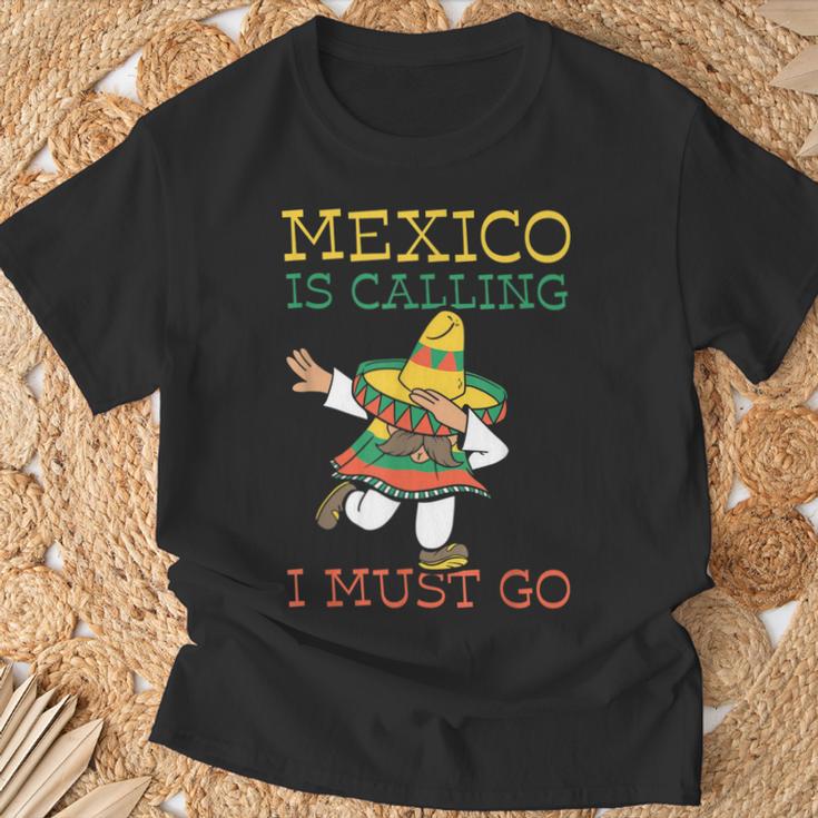 Mexico Ruft Ich Muss Gehen Mexican Mexican Mexico T-Shirt Geschenke für alte Männer