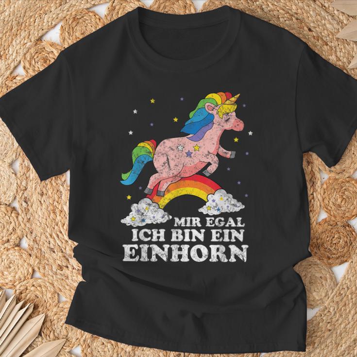 Mir Egal Ich Bin Ein Unicorn Fun T-Shirt Geschenke für alte Männer