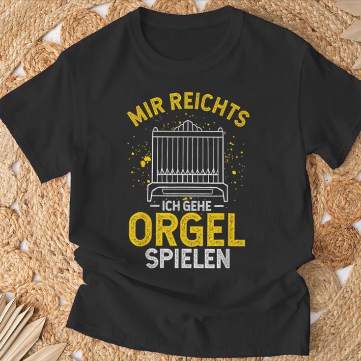 Mir Egal Ich Geh Orgel Spielen Kirche Klavier Orgelfan T-Shirt Geschenke für alte Männer