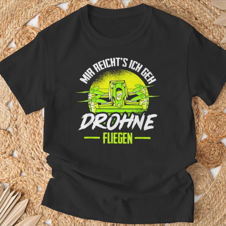 Mir Reicht's Ich Geh Drone Flying Retro Drone Pilot T-Shirt Geschenke für alte Männer