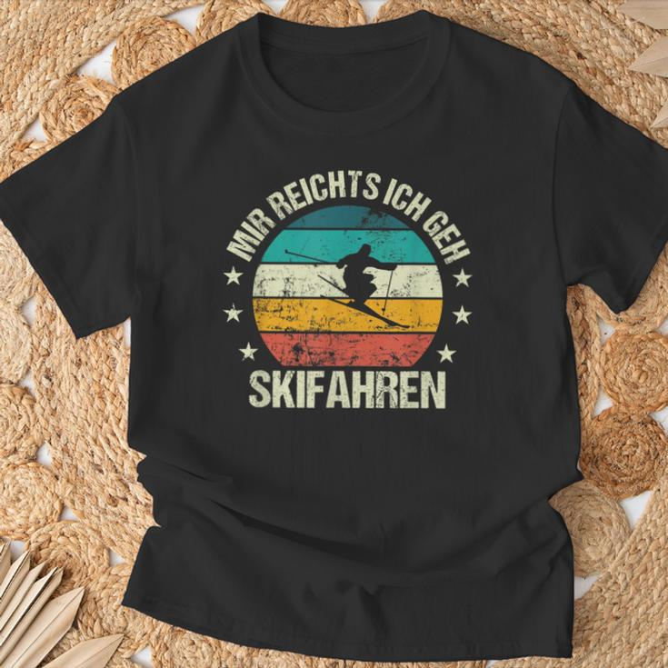 Mir Reichts Ich Geh Skiing Retro Skier Vintage Ski T-Shirt Geschenke für alte Männer