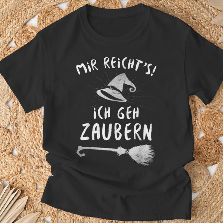 Mir Reichts Ich Geh Zaubern Magic Witch Costume T-Shirt Geschenke für alte Männer