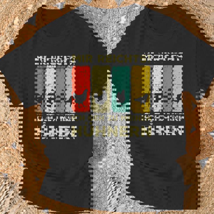 Mir Reichts Ich Geh Zu Mein Hühnern Hühnerzucht Mir Black T-Shirt Geschenke für alte Männer