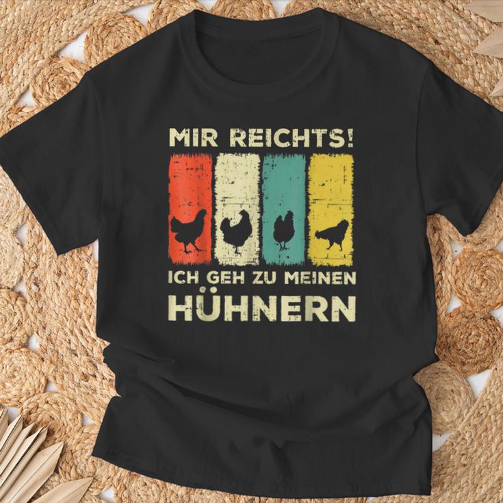 Mir Reichts Ich Geh Zu Mein Hühnern Hühnerzucht Mir Black T-Shirt Geschenke für alte Männer